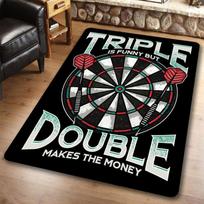 Playroom Dart Carpet for Living Room Bedroom Cafe Decorations Sofa Table Large Area Rugs Game Room Floor Mat Target Bullseye Pad 40X60cm-16x24in