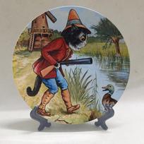Louis Wain Anthropomorphic Cats Kaleidoscope Cats Wall Decorative Hanging Plate Artistic Ceramic Craft Background Decoration 6 inches(15cm)