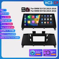 OSSURET Android Automobilio Radijo Grotuvas BMW X3 F25 F26 X4 CIC NBT Android Auto Radijas Carplay Multimedia Vaizdo GPS WIFI Autoradio Išmanusis Ekranas DSP HC2 2G 32G AI