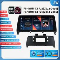 OSSURET Android Automobilio Radijo Grotuvas BMW X3 F25 F26 X4 CIC NBT Android Auto Radijas Carplay Multimedia Vaizdo GPS WIFI Autoradio Išmanusis Ekranas DSP 6W 6G 64G AI