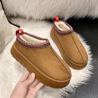 Fashion Designer Winter Platform Slippers Ultra Mini Women Fur Tasman Snow Boots Tazz Classic Warm Luxury Brand Female High Heels Shoes 36 ruda