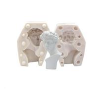 3D krūtinės formos portreto eskizas Gipso silikoninė forma „pasidaryk pats“ rankdarbiams Xiaowei rx-05#1