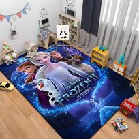 Sniego Karalienė Frozen Elsa HD Spausdintas Didelio Ploto Kilimas Kilimas Svetainei Animacinis Vaikų Miegamajam Sofai Durų Kilimėlis Grindų Kilimėlis Dovana 40cm x 60cm