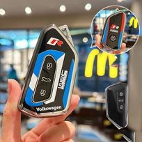 VOLKSWAGEN TPU Automobilio Išmaniojo Nuotolinio Rakto Dėklas Maišelis Apsauginis Korpuso Laikiklis VW Volkseagen Golf 8 MK8 ID.3 ID.4 Cupra Rakto
