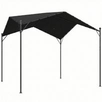 Pergola Paviljonas 300x300x280 cm Tamsiai pilka, metalas