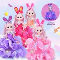 Šokanti ir grojanti muzikinė lėlė - princesė, violetinė