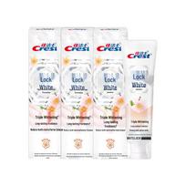 Crest Dual-Color Whitening Toothpaste, Fresh Peach Blossom Scent (3-Pack)