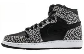 Jordan 1 Retro High Premium Black Elephant GS 838850-013 38.5
