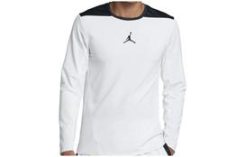 Jordan Ultimate Flight T Shirts Men's White Crew Neck Moderate Straight Fit 924561-100 S