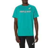 Asics TF T Shirt Men's Wave Cyan 2091A750-414 XL