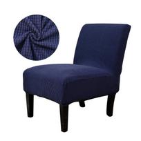 Megzti kukurūzų branduoliai berankiai kėdės užvalkalo dekoras Stretch sėdynės užvalkalas apsauginis kėdės užvalkalas elastingas namų dekoravimas L tamsiai mėlyna