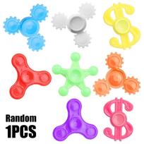 1-10pcs Mini Fidget Spinner Spinning Toys 4cm Children's Manual Rotating Gyroscope Decompression Toys Fun Fingertip Game Gifts Random-1pc