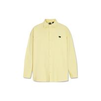 Levis Skateboard Series Solid Color Single-Breasted Simple Commuter Long-Sleeve Shirt Men Tops Yellow A7098-0000 L beige