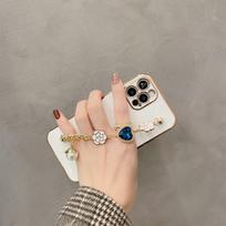 Applicable To IPhone16 Mobile Phone Case Love Camellia Diamond Bracelet 14 Apple 15 Promax Protector Case 13 iPhone16