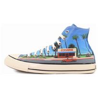 Converse Hiroshi Nagai X All Star Us Aukšti Patogūs Laisvalaikio Aukštakulniai Drobės Batai Unisex Sportbačiai Mėlyni 1SC809 36.5 gray
