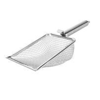 Cat Litter Scoop Rustproof Stainless Steel Cat Litter Shovel Hanging Easy to Clean Litter Box Scoop with Hook for