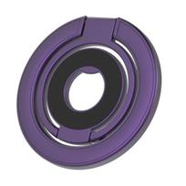 Magnetinis telefono žiedo laikiklis Sulankstomas telefono laikiklis Dvipusis dizainas Horizontalus Vertikalus Montavimas Stalui ir Automobilio Laikikliui violetinė