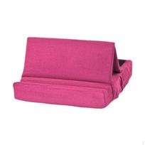 Portable Tablet Holder with Soft Pad Dock for Multi-Angle Use on Lap And Desk raudona