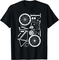 Bike Parts - Downhill Rider Mountainbike MTB Cycling Unisex T-Shirt S