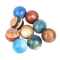 9 vnt. 6 cm planetos kamuoliukas žaislas Saulės sistema žvaigždžių pažinimas ankstyvasis ugdymas streso mažinimas lėto atsistatymo kempinė spaudomas fidget kamuoliukas vaikams suaugusiems dovana Random Style