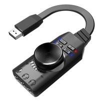 GS3 Sound Card High Fidelity Plug Play Universal 7.1 USB2.0 Stereo External Sound Card for Playing Games juoda