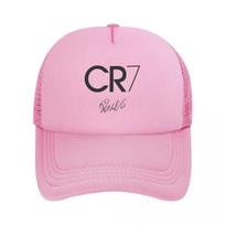 Cristiano Ronaldo Cr7 Mesh Baseball Cap Men Women Popular Sun Hats Hat Adjustable Snapback Caps Fishing Hat Summer Trucker Cap All-Match Trendy One Size black