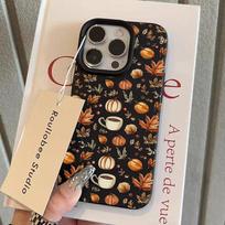Autumn Pumpkin Coffee Illustration Case For Samsung A56 Cases Galaxy A16 A36 A26 A55 A54 A53 S25 Ultra S24 FE S23 Plus S22 Cover Galaxy A54 5G
