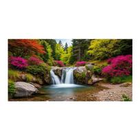 Natural Scenery Forests Waterfalls Large Size Diamond Painting Diy Full Square Round Drill Rhinestone Embroidery Mosaic Cross Stitch Kits Wall Decor Square drill 30x60cm