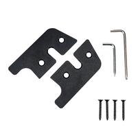 For 2018-2025 Jeep Wrangler JL Two-Door to Four-Door Models Black Sun Visor Repair Kit Aluminum Alloy Rust-Proof Material juoda