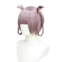 13  Pink Braided Cosplay Wig with Maid Headband, Heat-Resistant Synthetic Hair for Anime Vampire Girl 33cm rožinė