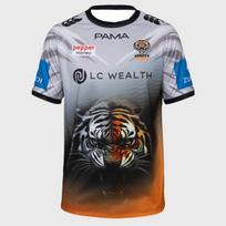 2026 New West Tigers  Pepper Money  3D Printed NRL Home Jersey Men's Y2K T-Shirt, suitable for everyday wear and training. L balta