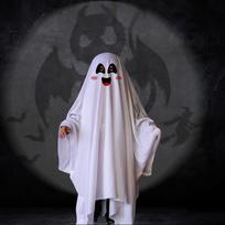 Cosplay Halloween Cloak Cape White Ghost Cosplay Costume Funny Ghost Poncho Robe  Stage Performance S-Style B