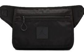 Jordan Polyester Crossbody Bag, Fanny Pack Regular Unisex Black CU3078-010