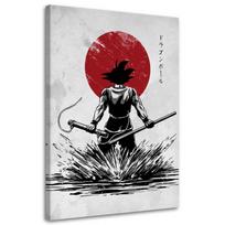 Drobės spaudinys Anime Manga Samurai 40x60 raudona