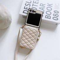 Zipper Crossbody Wallet with Card Holder Phone Case for Samsung Galaxy Z Flip 6 5 4 3 Flip6 Flip5 Flip4 Flip3 5G Leather Cover Galaxy Z Flip4