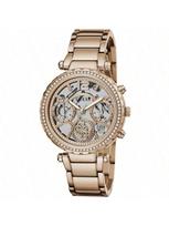 Guess Ladies Silver Tone Multi-function Watch GW0403L3 cinamonas