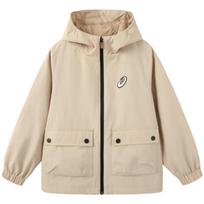 Asics Kids' Teflon Water-Resistant Hooded Jacket 170 chaki