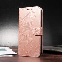 Wallet Flip Case For Samsung Galaxy A05 A05S A06 A22 A23 A24 A25 A26 A31 A32 A33 A34 A35 A52 A53 5G Magnetic Leather Phone Cover For A22 4G rožinė
