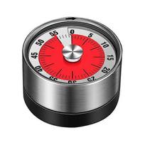 Kitchen Timer, Chef's Cooking Timer Clock With Loud Alarm, Mechanical - Magnetic Background, No Batteries Required, Delicate - PJ