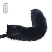 Electric Movable Foxes Tail,Remote Control Wagging Tail Faux Furs Wolf Foxes Cats Tail Halloween Cosplay Costume Gift juoda