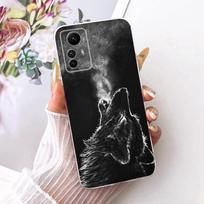 Dėklas Xiaomi Redmi Note 12s telefonui Galinis dangtelis Redmi Note12s 12 S Mielas zuikio stiliaus dėklas TPU minkšto silikono buferis Coque Redmi Note 12s black
