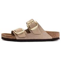 Birkenstock Arizona Big Buckle Soft Comfortable Thick Sole Outdoor Breathable EVA Slide Sandals Women sandals Beige 1024064 38
