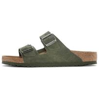 Birkenstock Arizona Vegan Breathable Soft Comfortable Thick Sole EVA Silent Slide Sandals Men sandals Olive-Green 1024550 41