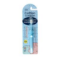 Children Anti Bacteria Good Cleaning Baby Toothbrush Kids Toothbrush Oral Care Tool Micro-Nano blue-2