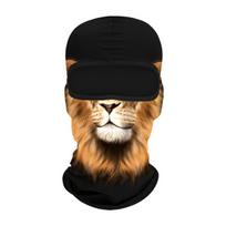 Animal Print Balaclava Face Mask, Ice Silk Instant Cooling UV Sun Protection Full Face Cover for Motorcycle Cycling Hiking D01