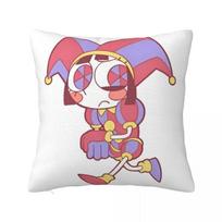 Pomni The Amazing Digital Circus Pillow Cases Cushion Covers  Decorative Throw Pillow Case Cover for Sofa 30x30cm smėlis