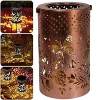 IP65 atsparus vandeniui projektuojantis saulės sodo šviestuvas drugelio šešėlio saulės šviesa metalinis drugelis LED žibintas lauko sodo dekoracija 10*28cm-1pcs bronza
