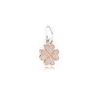Pandora Four Leaf Clover Minimalist Exquisite Pendant Women pendant Gold 791355CZ Gold,F