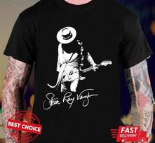 Vintage Stevie Ray Vaughan Star Cotton Black Unisex Shirt QR8734 M