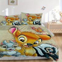 3pcs Bambi Thumper & Miss Bunny Bedding Set Includes Quilt Cover and Pillowcases, Suitable for All Seasons S006 135x200cm